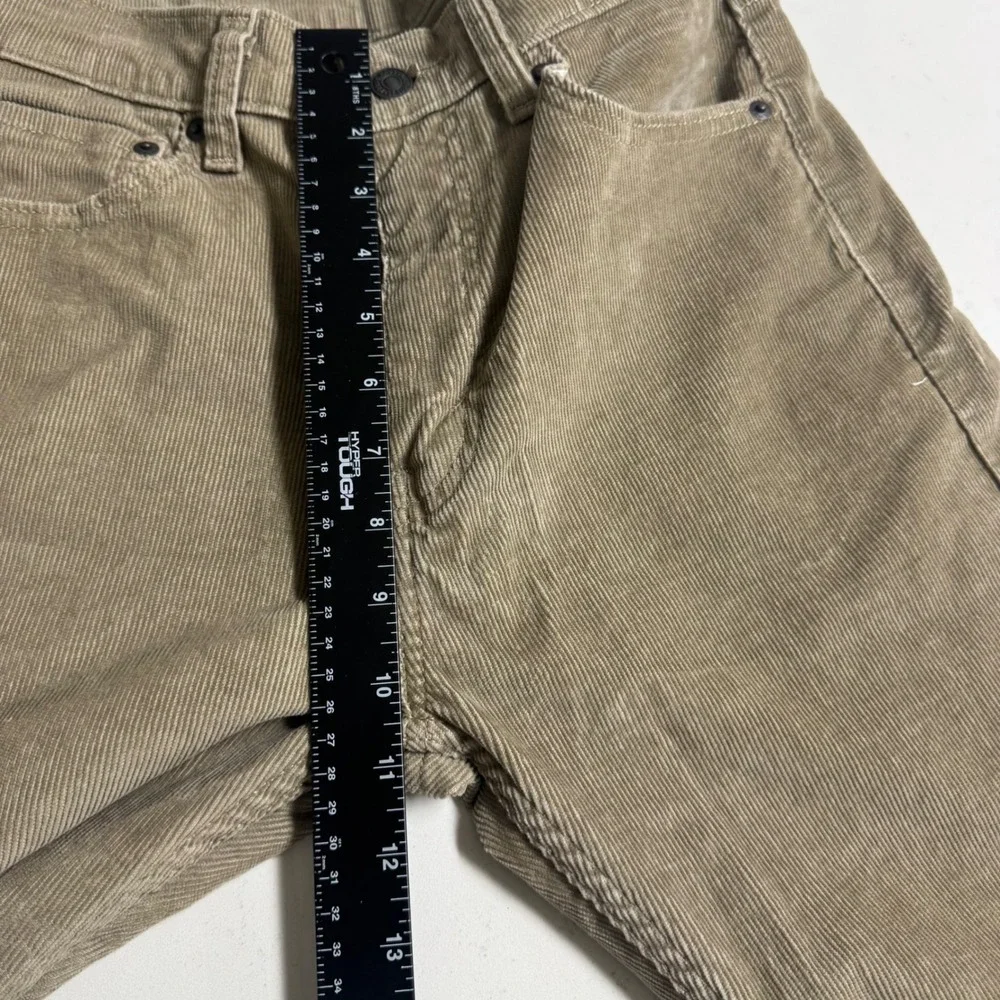 Lot 2 Levi's 505 Regular Fit Pants Mens 30x30 Tan Blue Corduroy